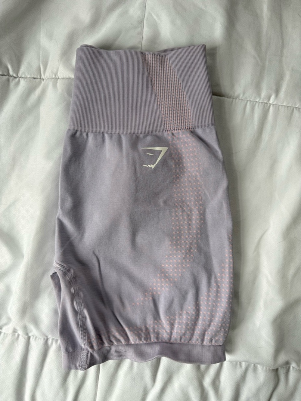 Gymshark Seamless High-Waist Shorts in Lavender
